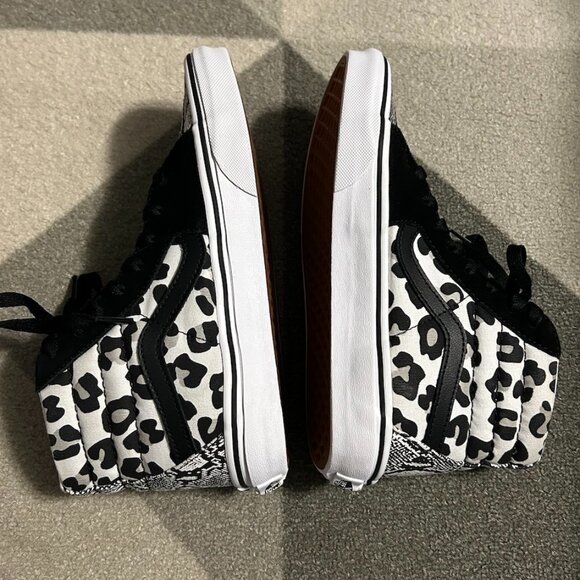 Vans SK8-Hi Snake Skin/Leopard/Plaid Sneakers Men's 5/Women's 6.5 - Picture 11 of 15